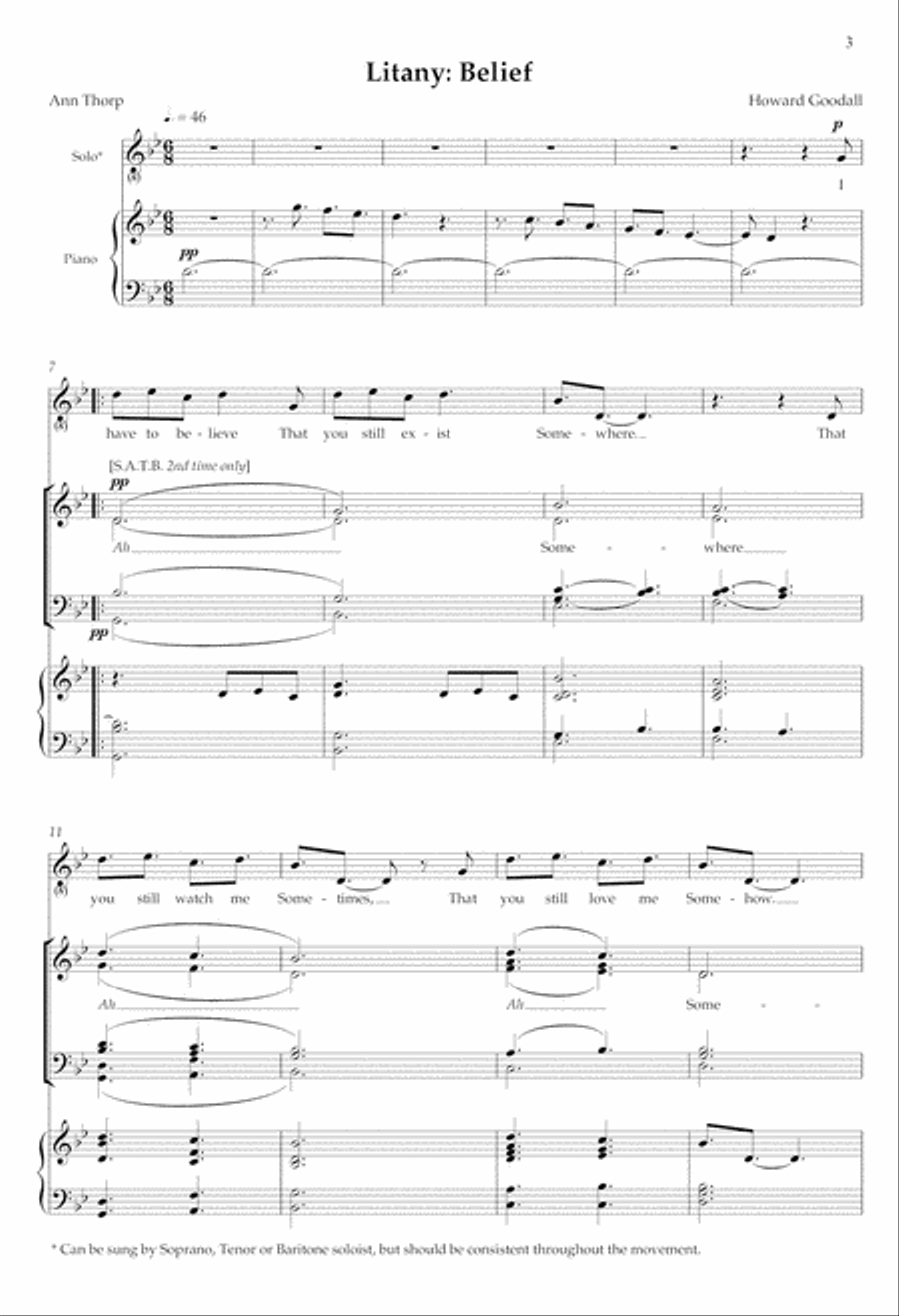 Litany: Belief from Eternal Light: A Requiem 4-Part scores gallery preview page 3