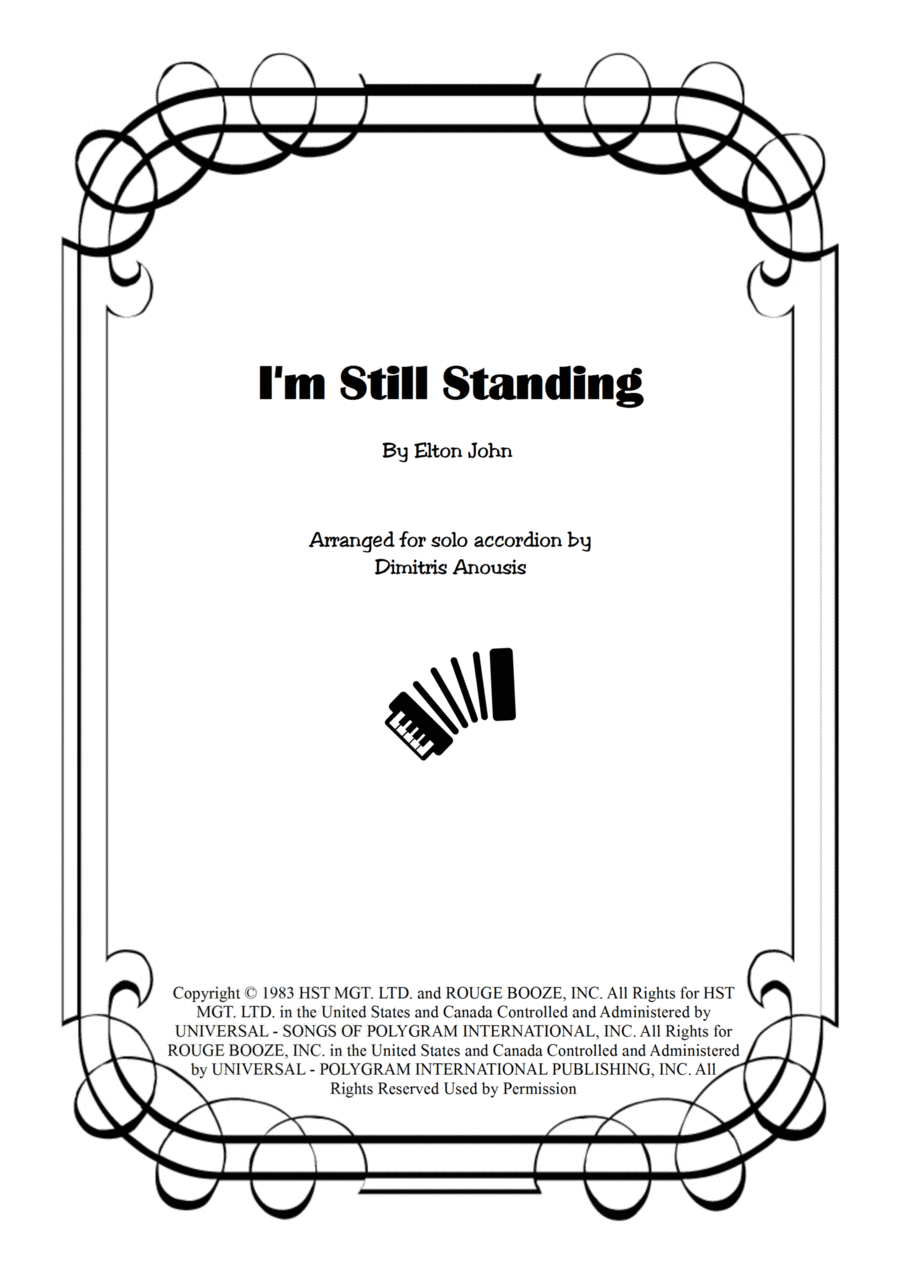 I'm Still Standing Accordion scores gallery preview page 1