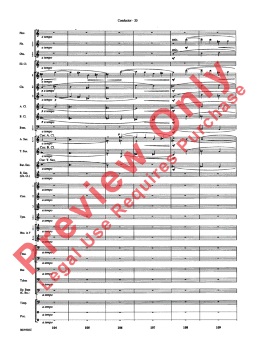 Symphony No. 3 for Band Concert Band scores gallery preview page 23