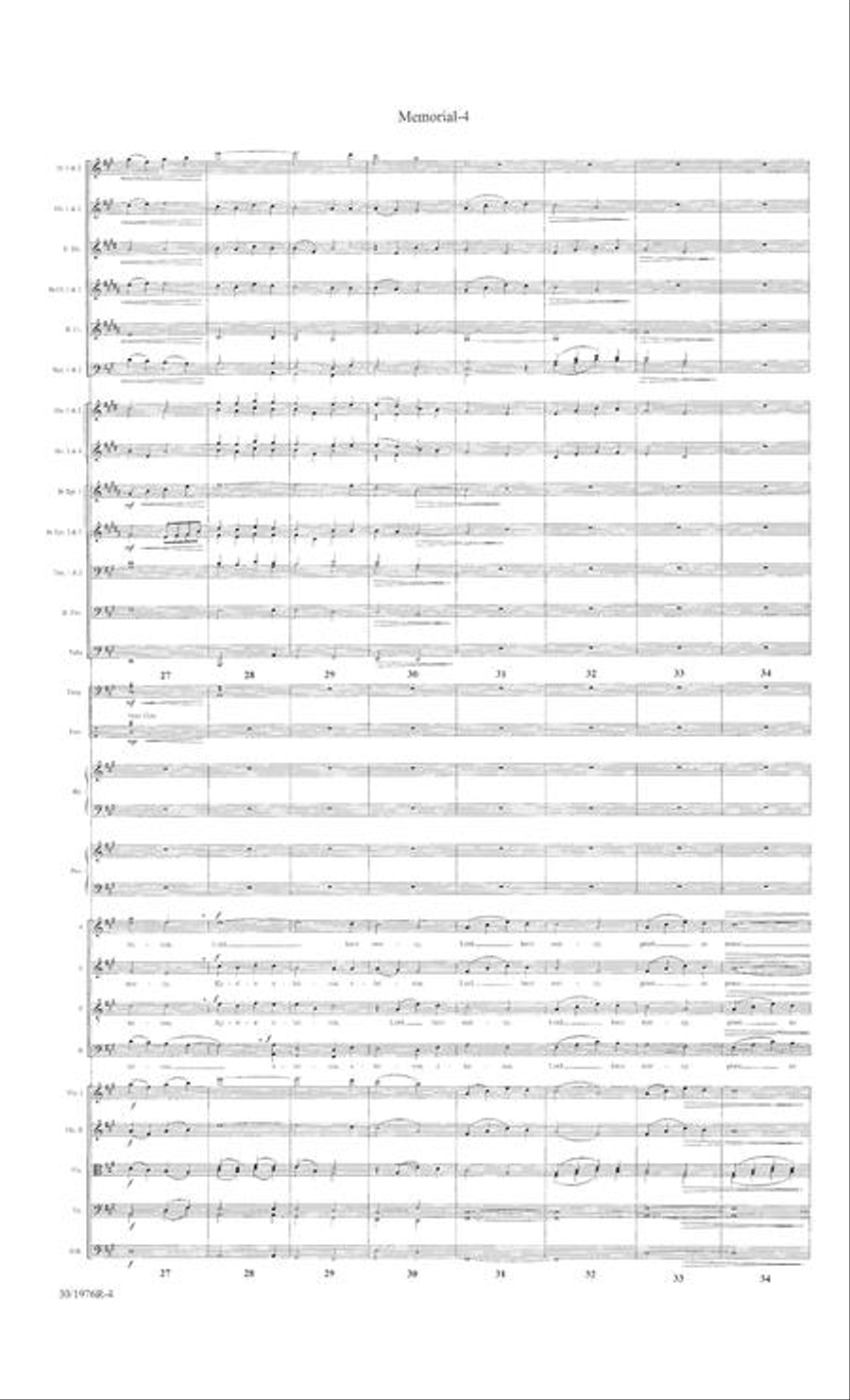 Kyrie - Orchestral Score and Parts Choir scores gallery preview page 5