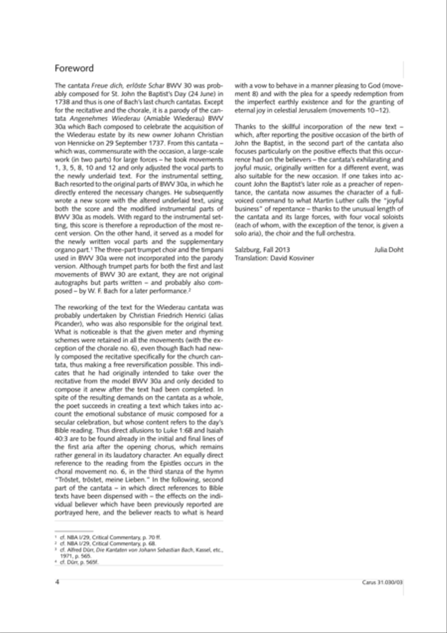 Joyful be, O ransomed flock (Freue dich, erloste Schar) 4-Part scores gallery preview page 5