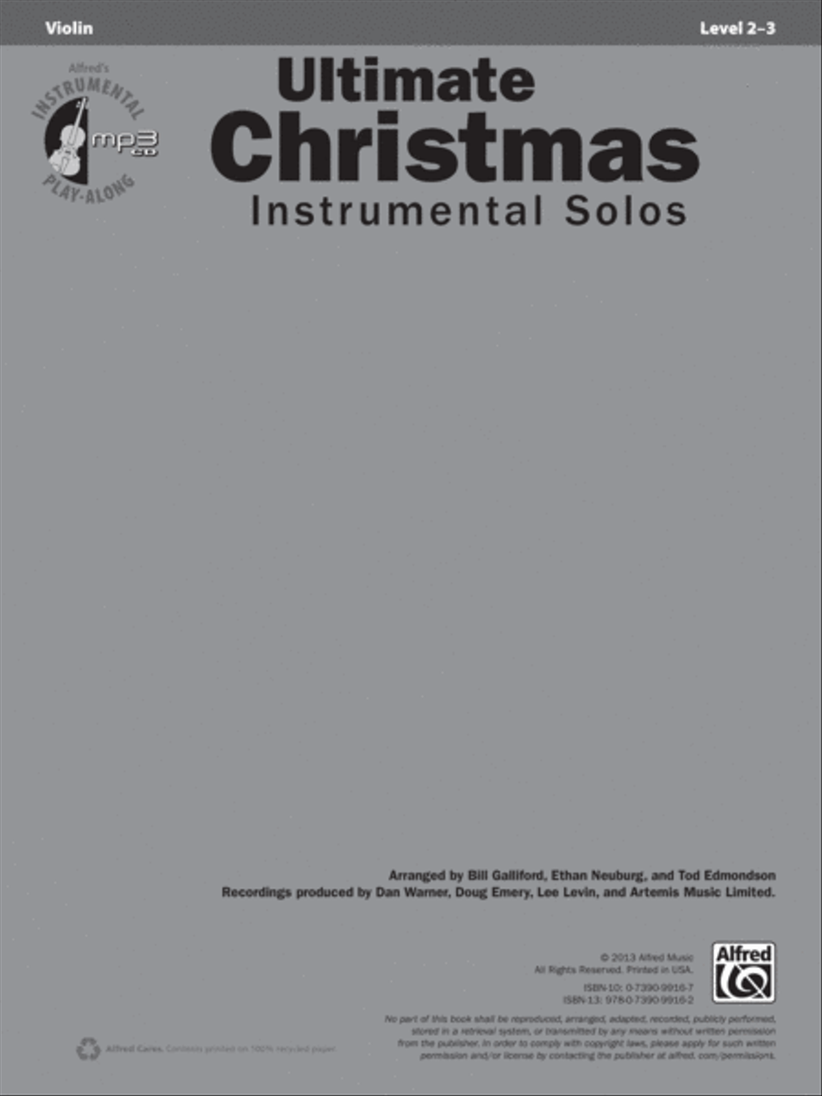 Ultimate Christmas Instrumental Solos for Strings String Orchestra scores gallery preview page 2
