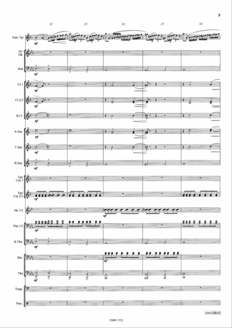 Konzertstuck No. 2 Concert Band scores gallery preview page 6