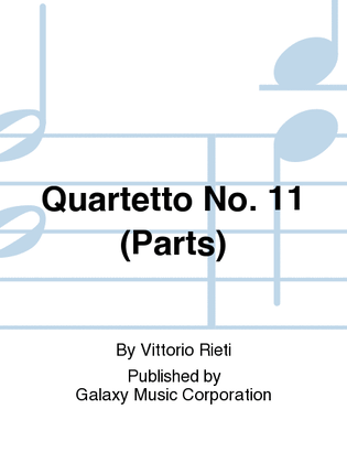 Quartetto No. 11 (Instrumental Parts)