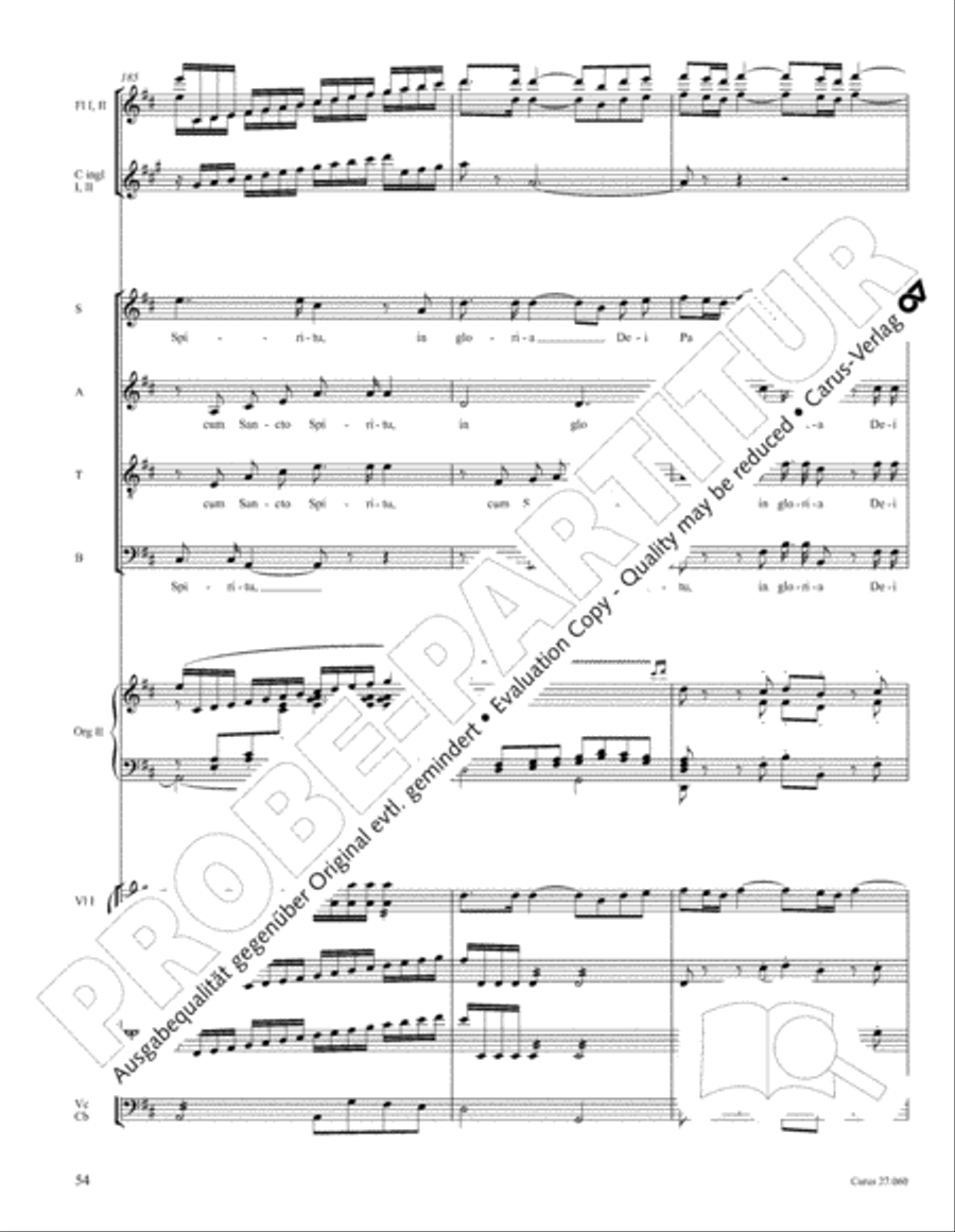 Messe a quatre voix 4-Part scores gallery preview page 65