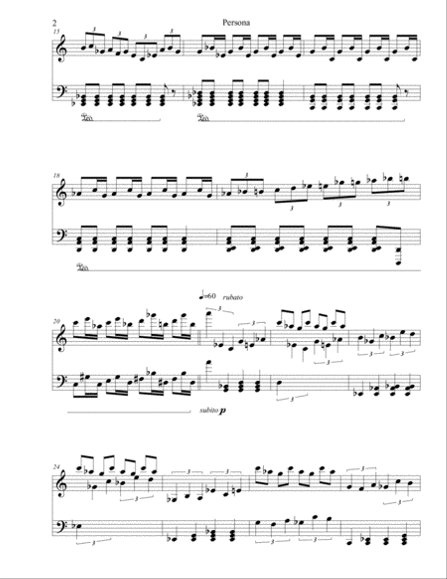 Persona Persona Piano Solo scores gallery preview page 3