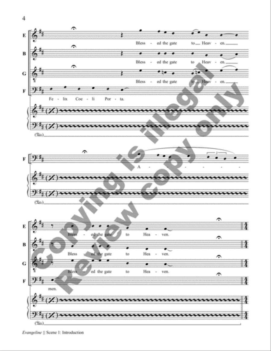 Evangeline Choir scores gallery preview page 9