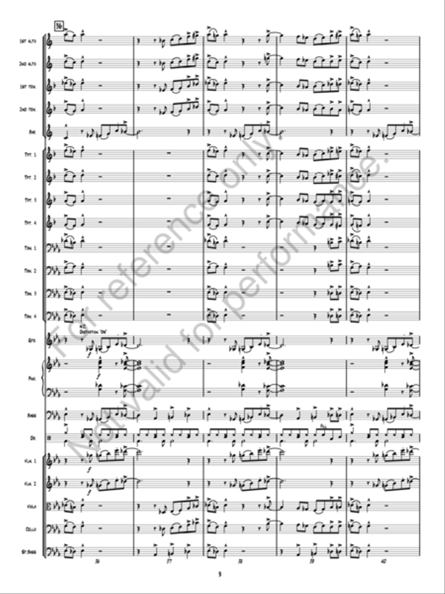 The Twelve Days of Christmas Jazz Ensemble scores gallery preview page 8