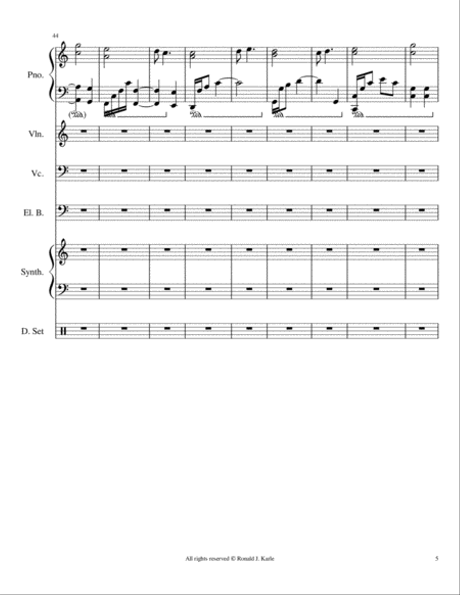 The Heart of my love Small Ensemble scores gallery preview page 5