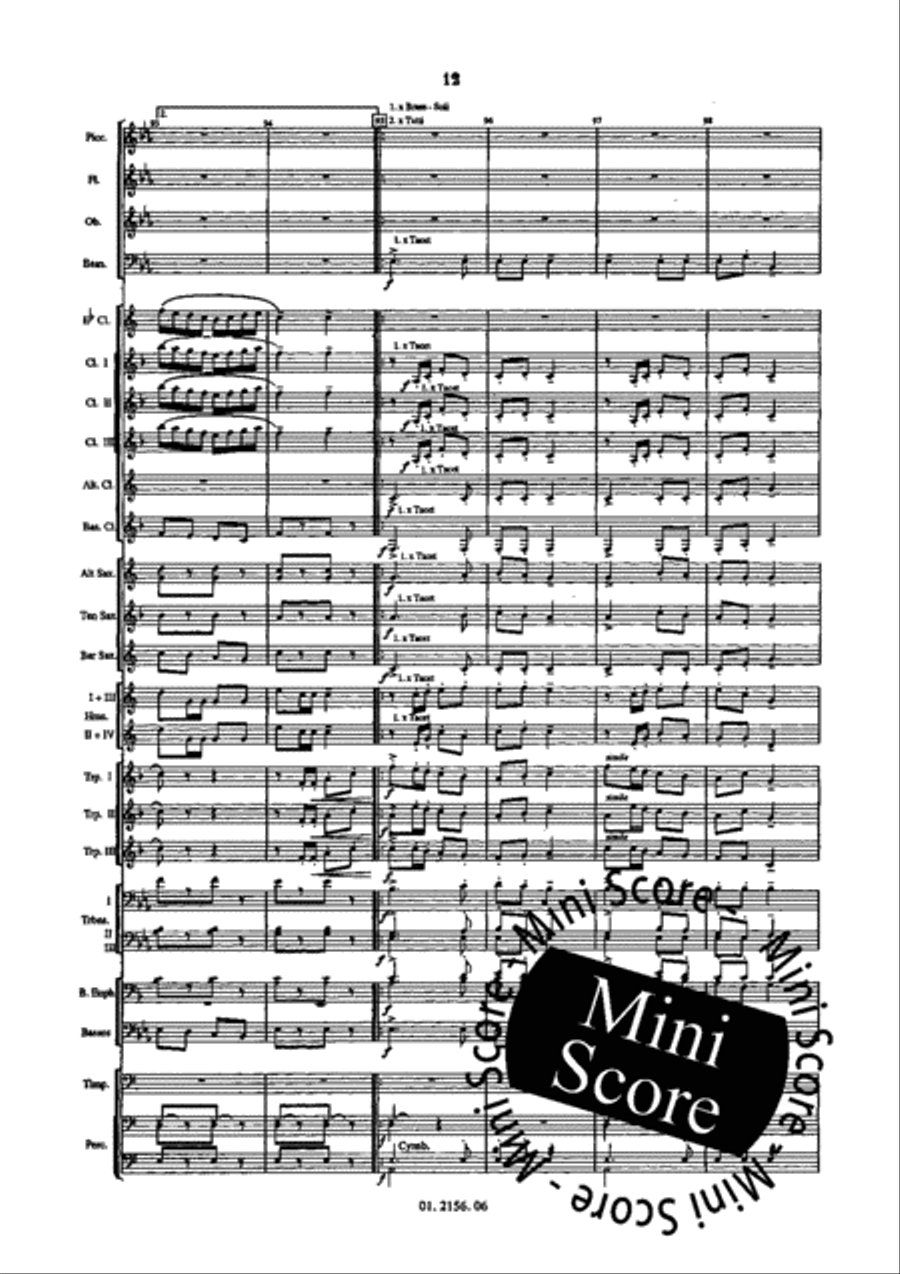 The Rakes Of Mellow Concert Band scores gallery preview page 16