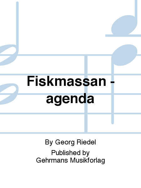 Fiskmassan - agenda