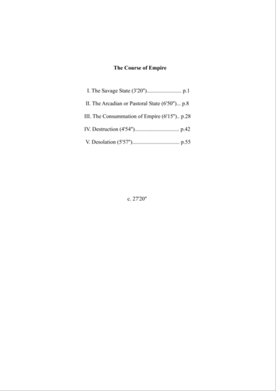 The Course of Empire - Score Only Full Orchestra scores gallery preview page 2
