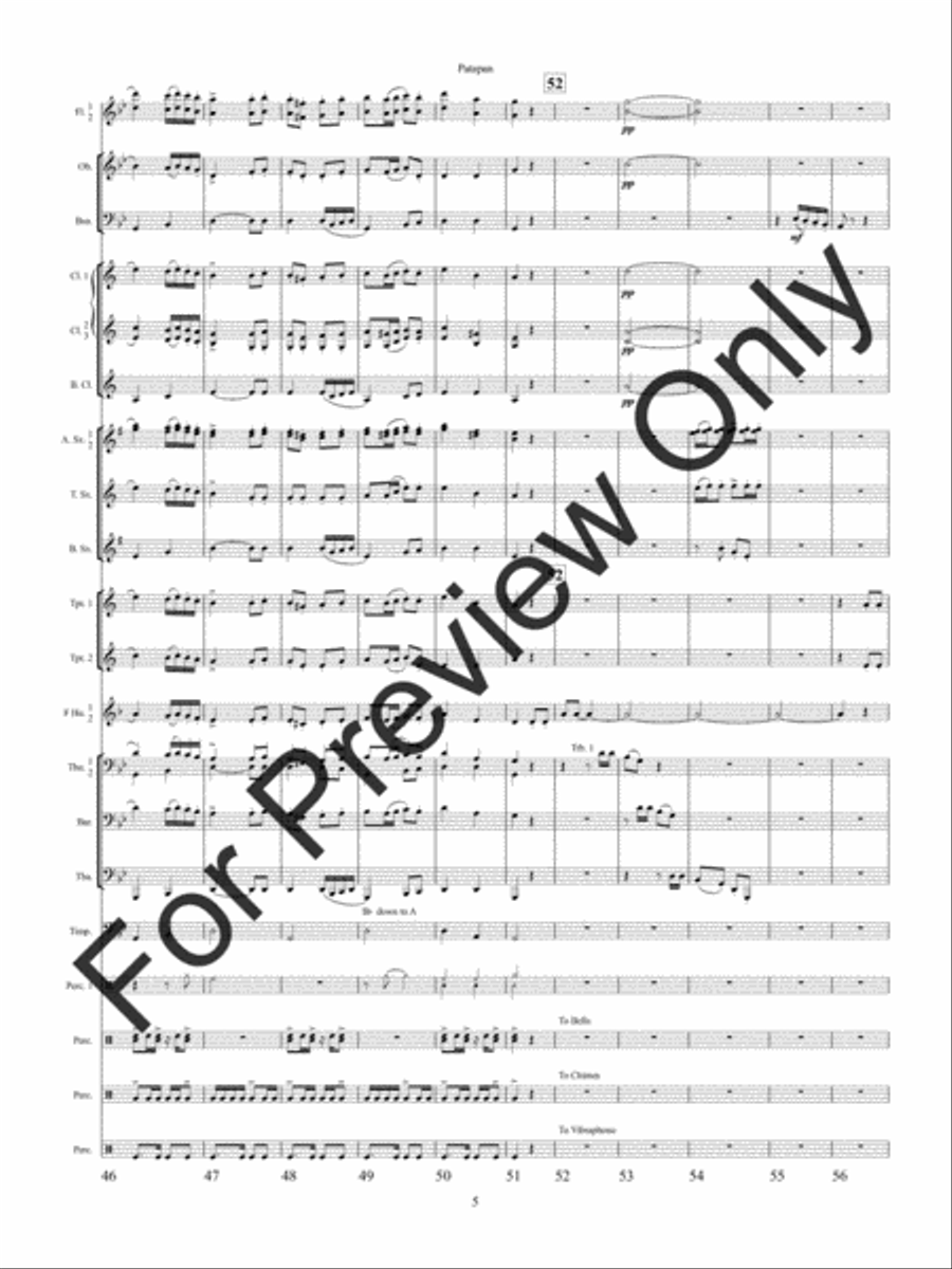 Patapan (Score) Concert Band scores gallery preview page 8