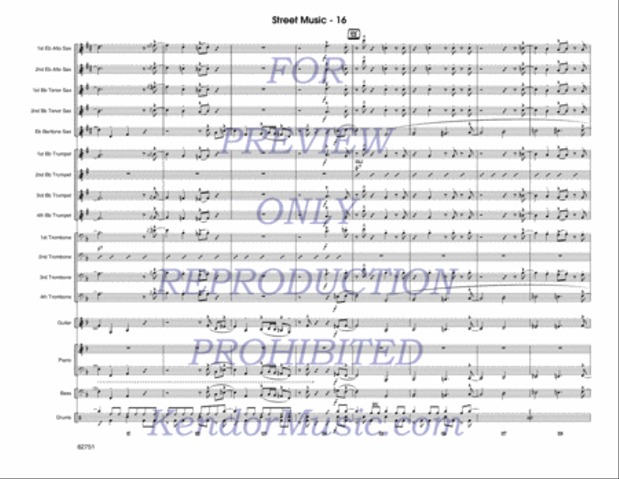 Street Music (Score) Street Music (Score) Jazz Ensemble scores gallery preview page 17