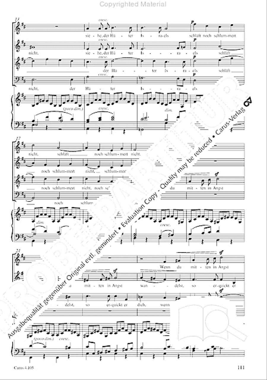 Choral collection Mendelssohn - editionchor Choir scores gallery preview page 112