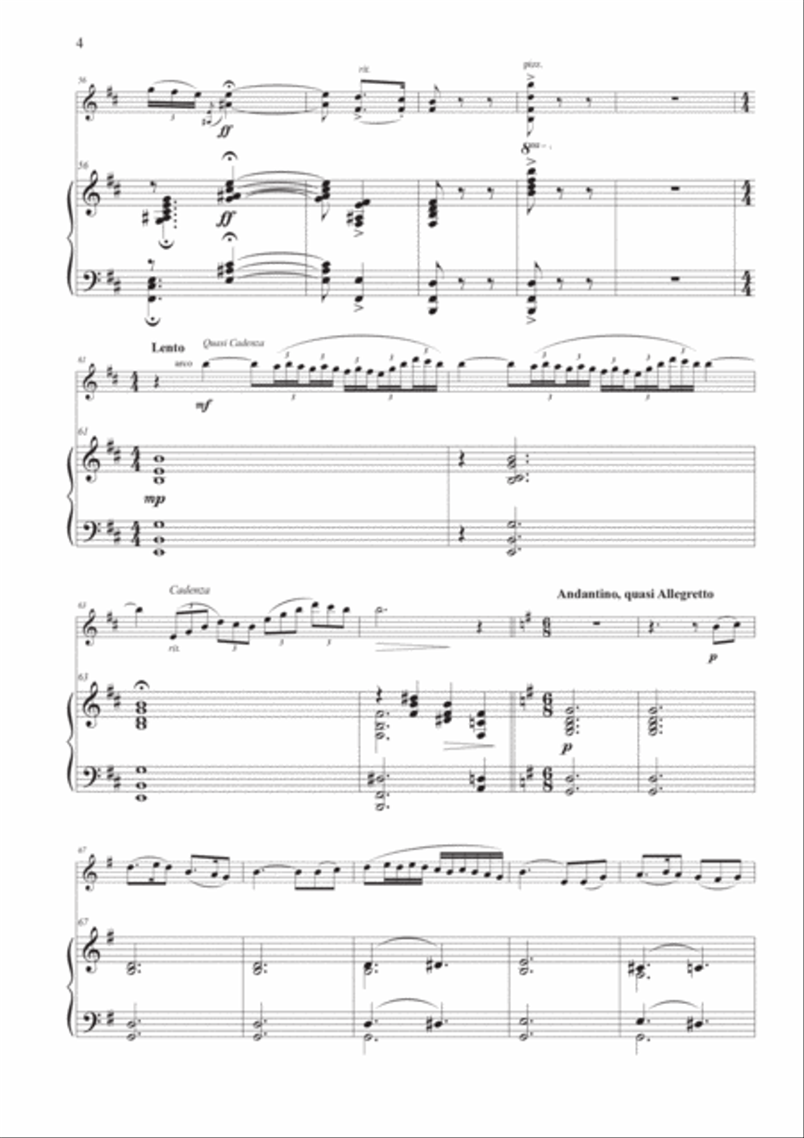 Scheherazade for Violin and Piano Chamber Music scores gallery preview page 4