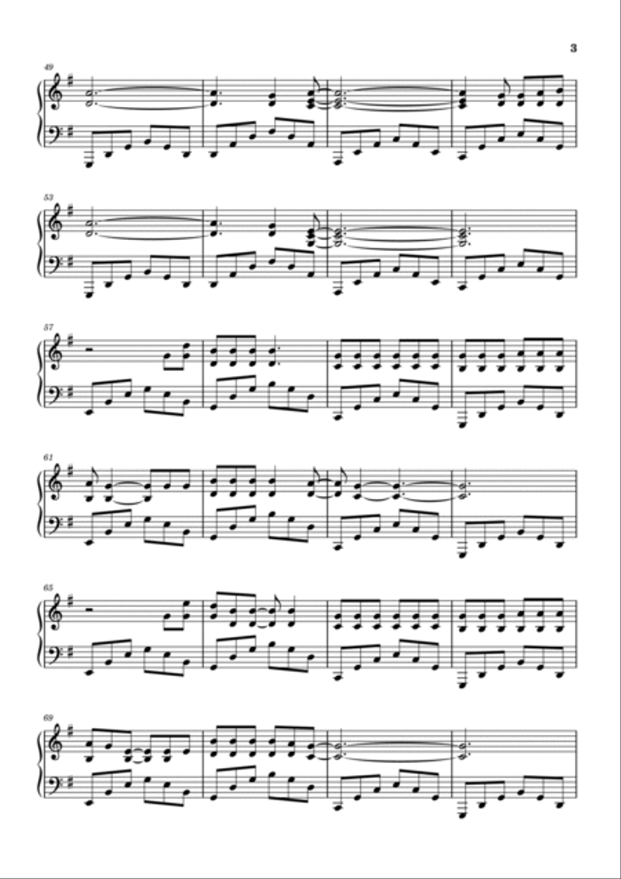 I'm With You Easy Piano scores gallery preview page 3
