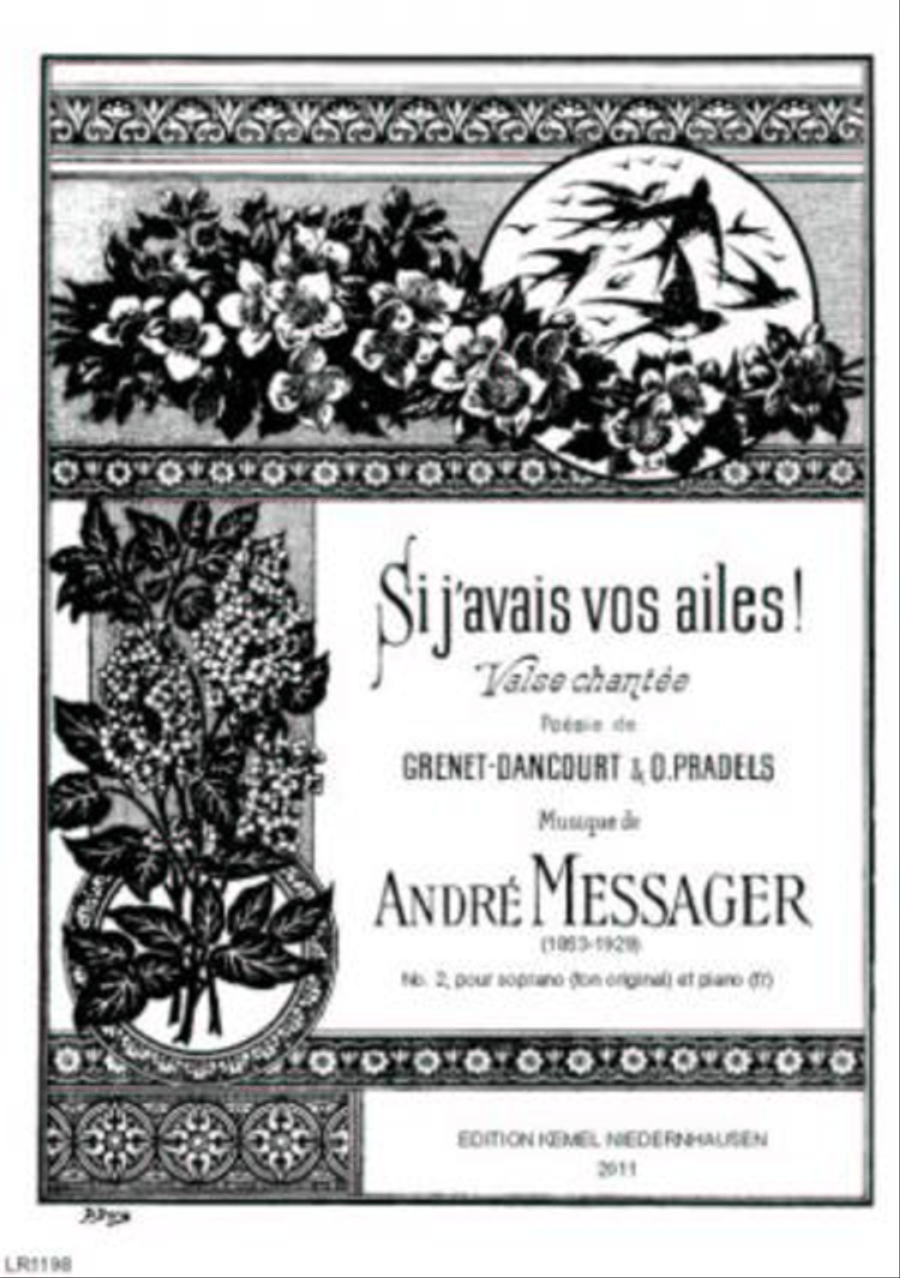 Si j'avais vos ailes! Si j'avais vos ailes! Soprano Voice scores gallery preview page 1