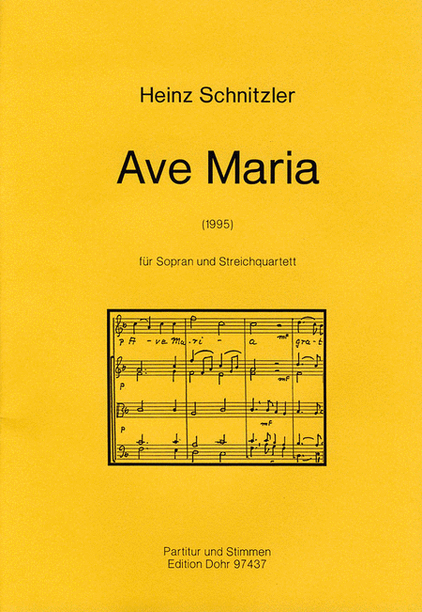 Ave Maria für Sopran und Streichquartett (1995)