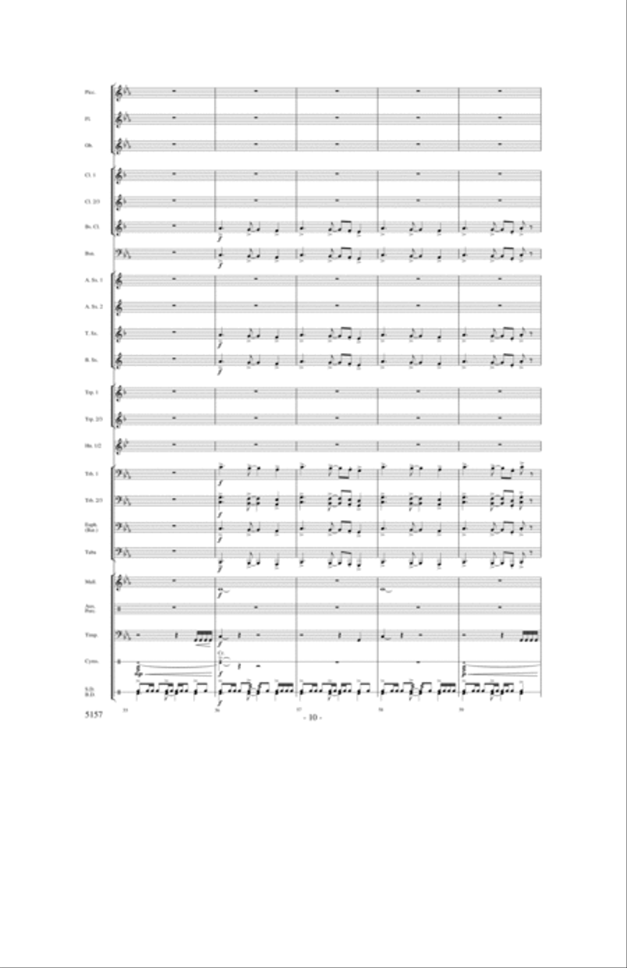 Fate of the Gods Concert Band scores gallery preview page 9