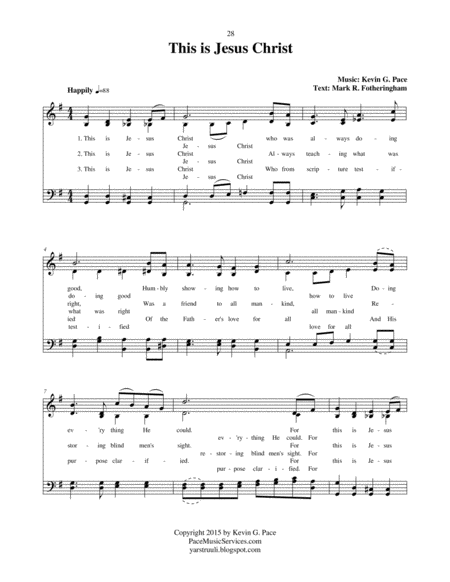 This is Jesus Christ - an original hymn image number null