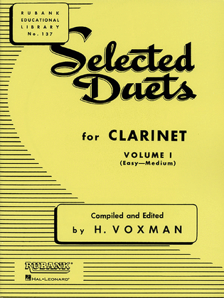 Book cover for Selected Duets for Clarinet