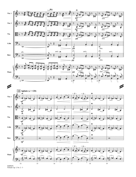 Prelude Op.3, No. 2 - Full Score