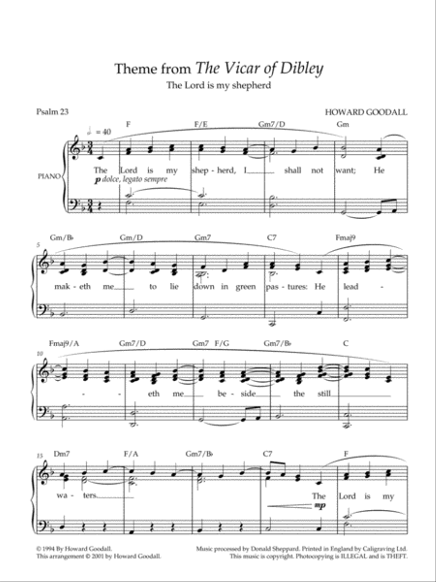 The Vicar of Dibley The Vicar of Dibley Small Ensemble scores gallery preview page 2