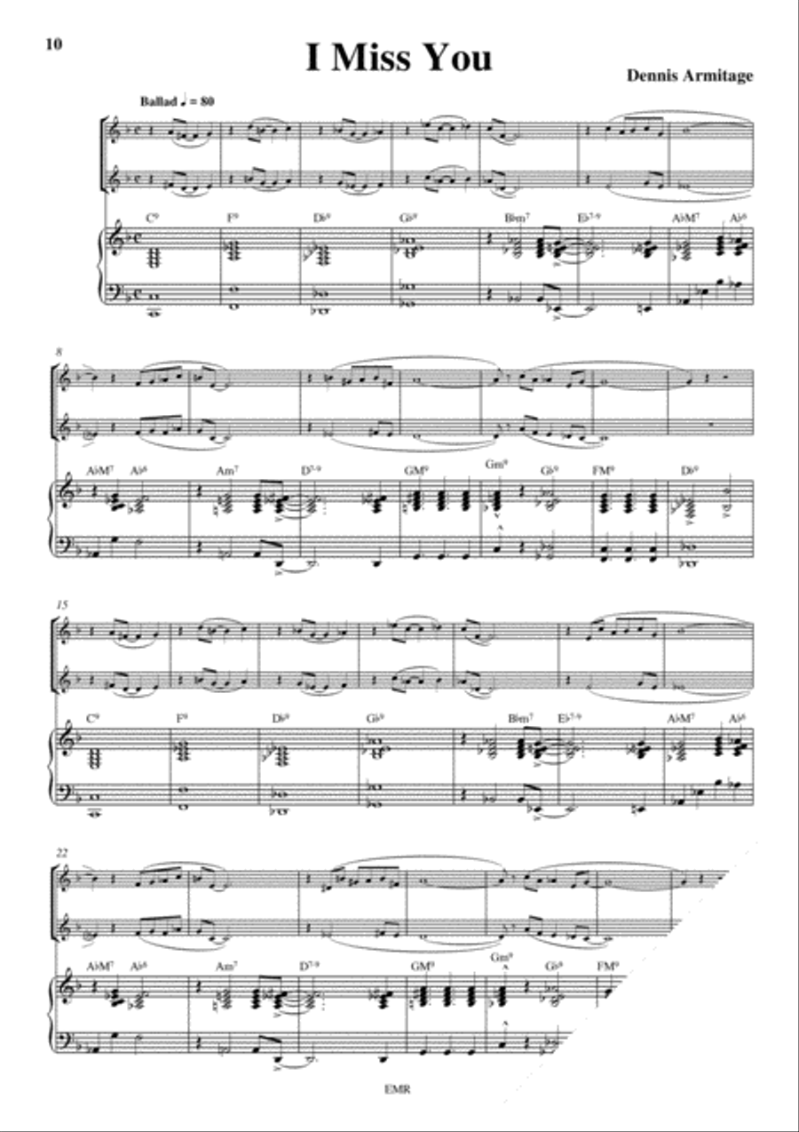 Ballad Clarinet scores gallery preview page 6