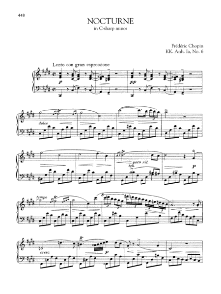 Nocturne in C-sharp minor, KK. Anh. Ia, No. 6