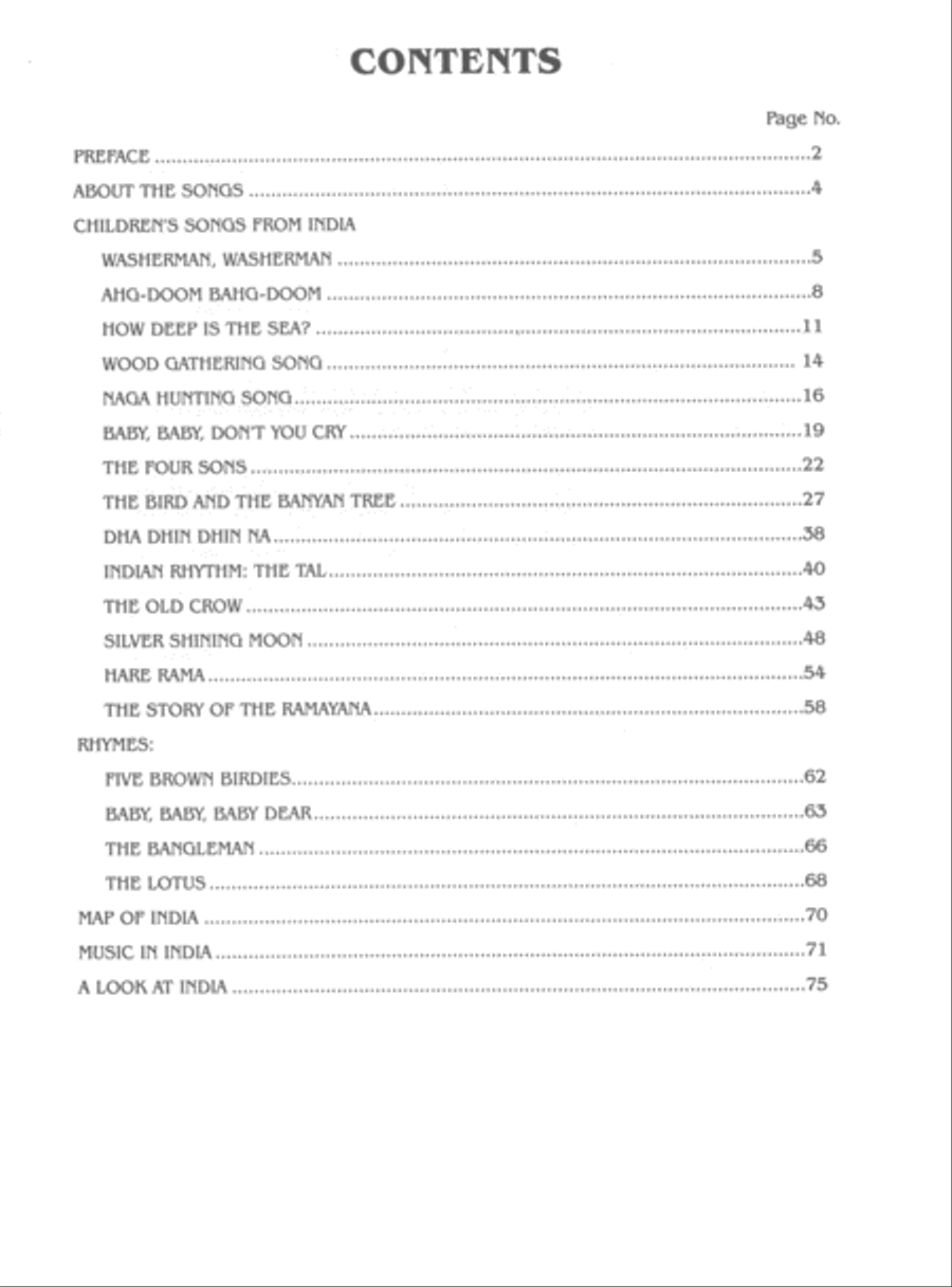 Games Children Sing . . . India Voice scores gallery preview page 2
