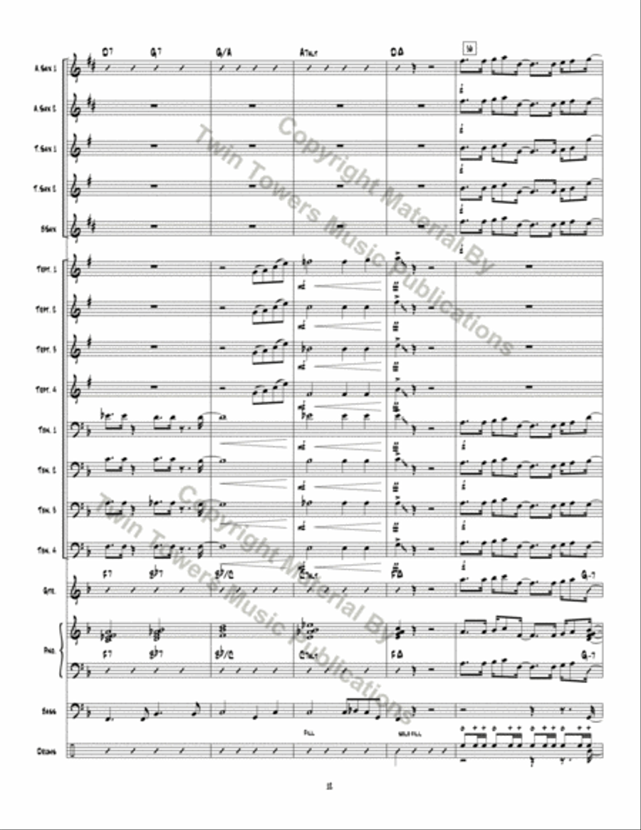 Rock Modern Ode Jazz Ensemble scores gallery preview page 13