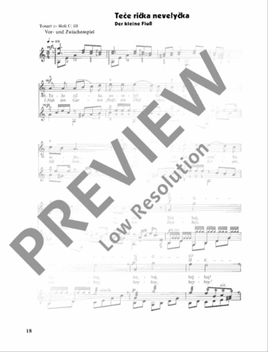 Ukrainische Volksweisen High Voice scores gallery preview page 19
