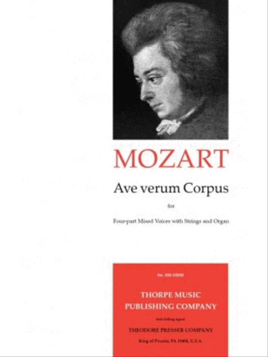 Ave Verum Corpus For SATB And Strings 4-Part scores gallery preview page 1