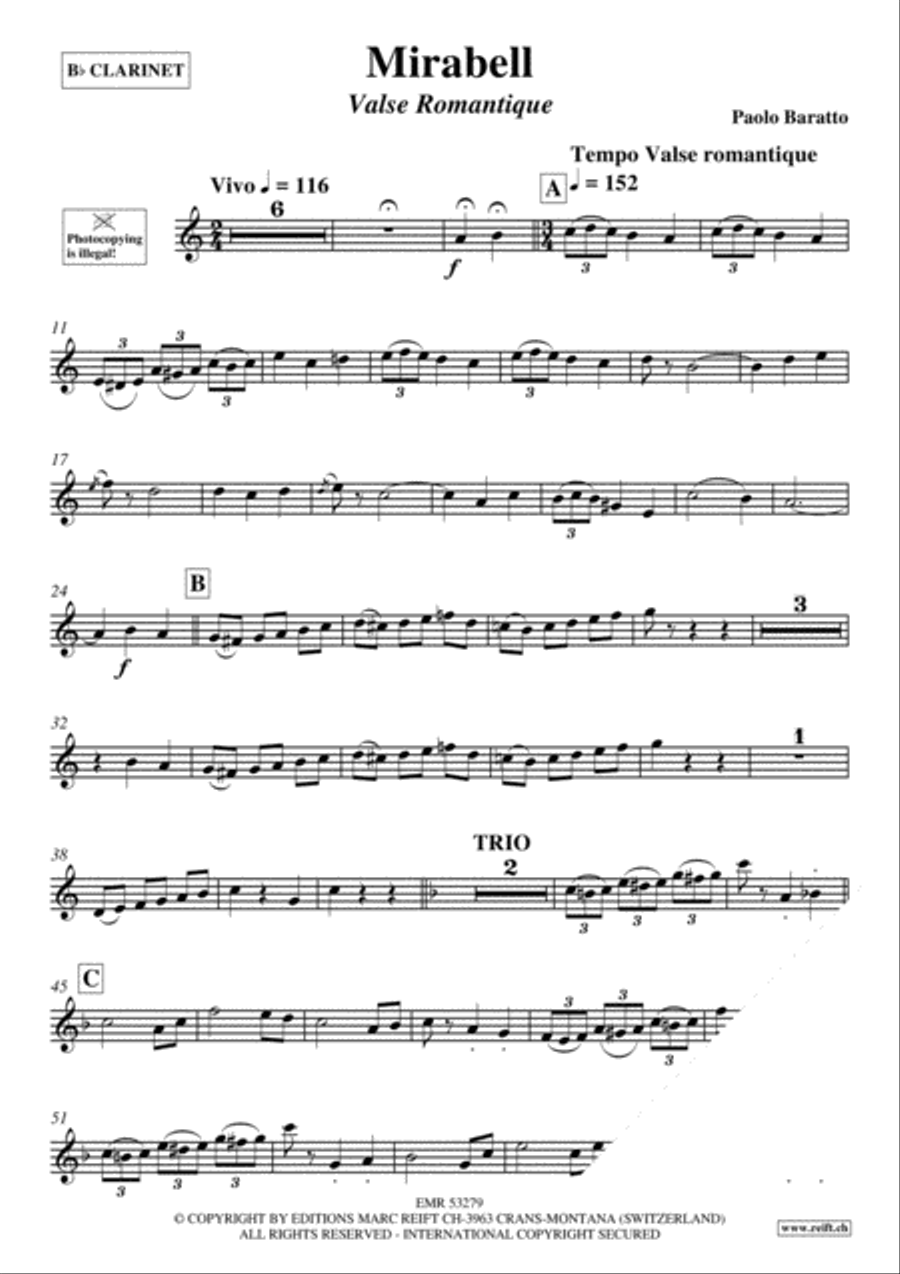 Mirabell Clarinet Solo scores gallery preview page 3