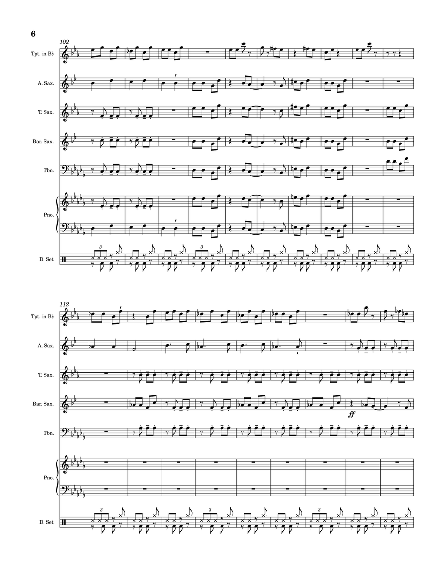 Rat Jazz Jazz Ensemble scores gallery preview page 6
