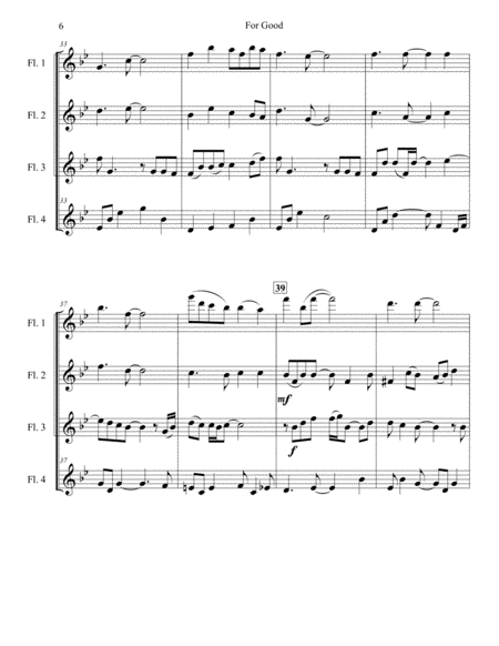 For Good for Flute Quartet image number null