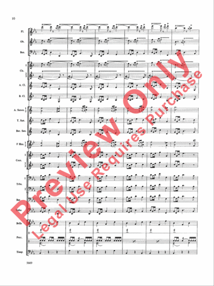 Ride of the Valkyries Concert Band scores gallery preview page 11