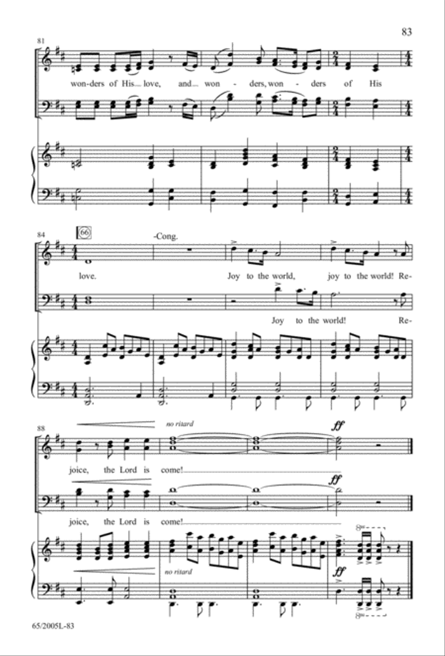 I Hear the Prophet Callin' 4-Part scores gallery preview page 84