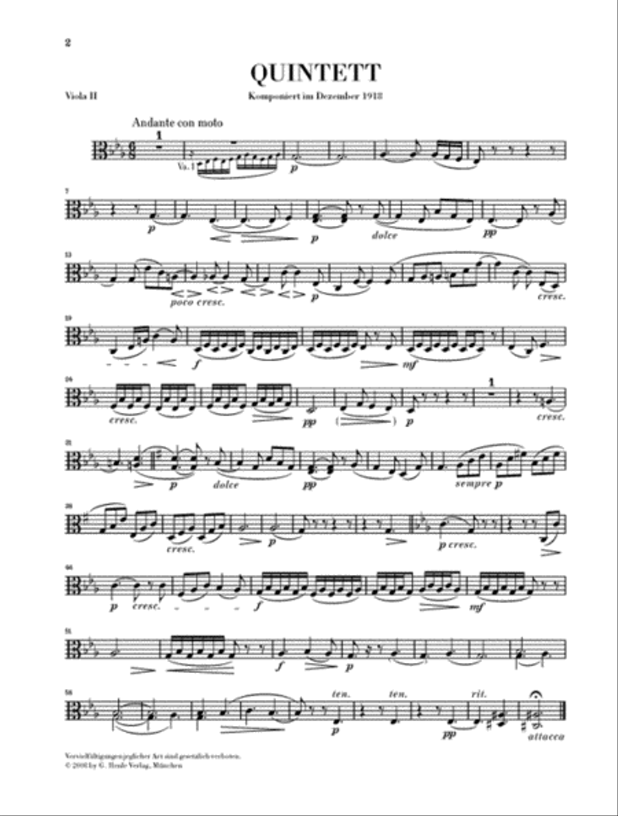 String Quintet in E-flat Major String Quintet scores gallery preview page 5