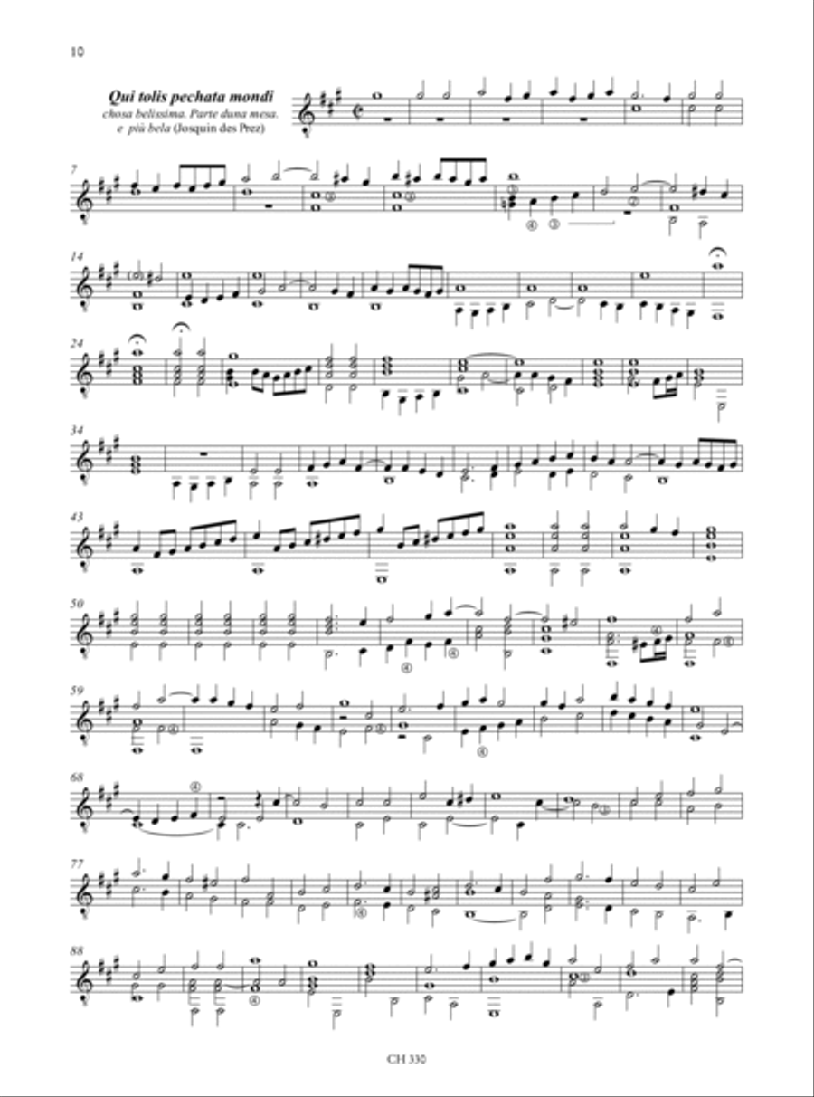 Non ti spiacqua l’ascoltar. Anthology from Vincenzo Capirola’s Lute Book (1517) for Guitar Lute scores gallery preview page 5