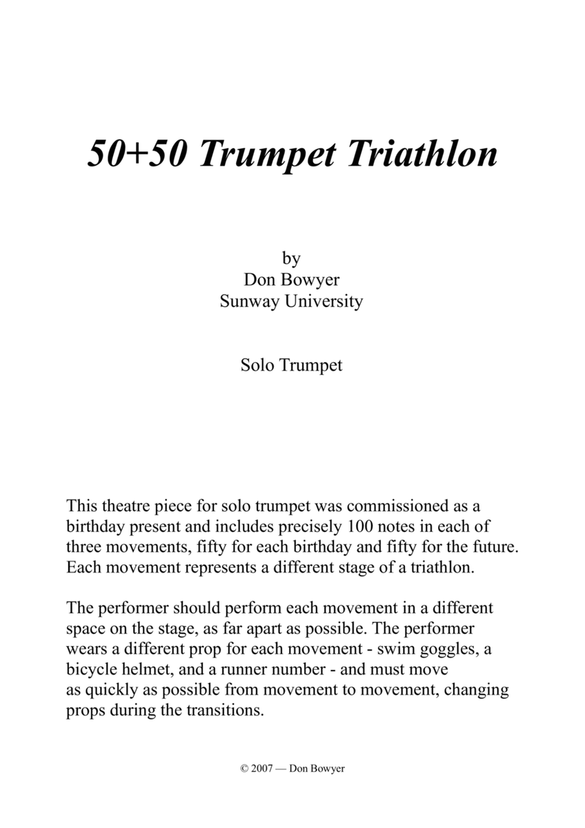 50+50 Trumpet Triathlon
