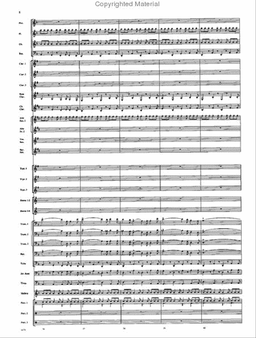 American Folk Fantasia Concert Band scores gallery preview page 9