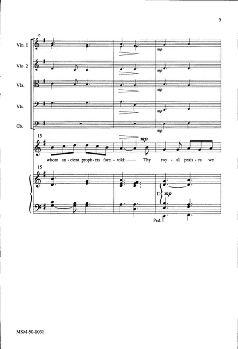 Behold a Mystical Rose (Choral Score) image number null
