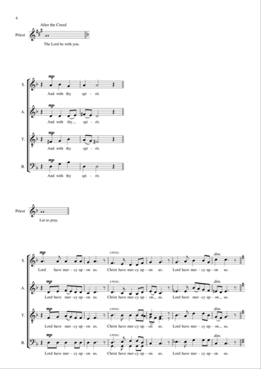 Preces and Responses Preces and Responses 4-Part scores gallery preview page 4