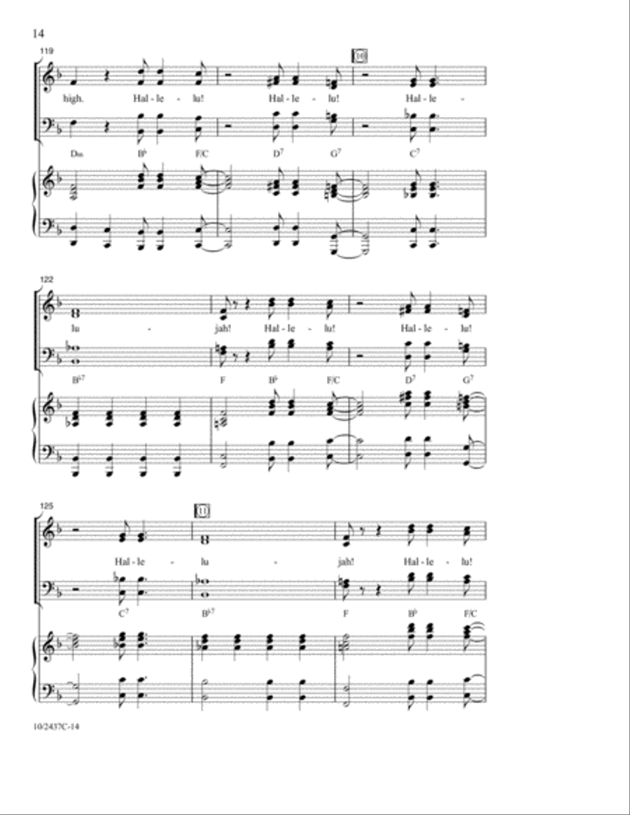 Glory, Praise and Honor 4-Part scores gallery preview page 13