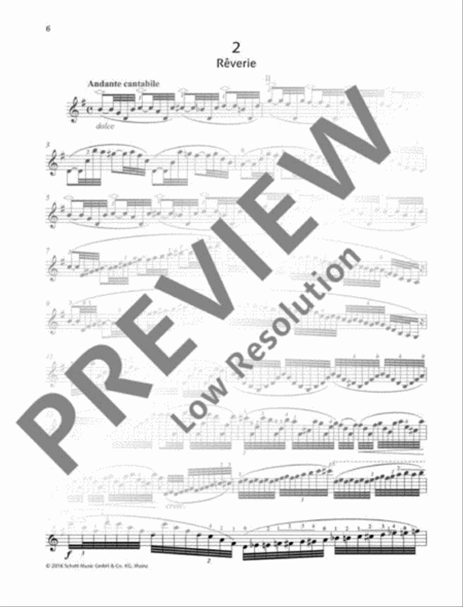 20 Études brillantes et caractéristiques Violin Solo scores gallery preview page 7