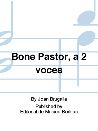 Bone Pastor, a 2 voces