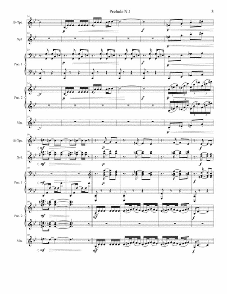 Prelude N.1 by Gershwin