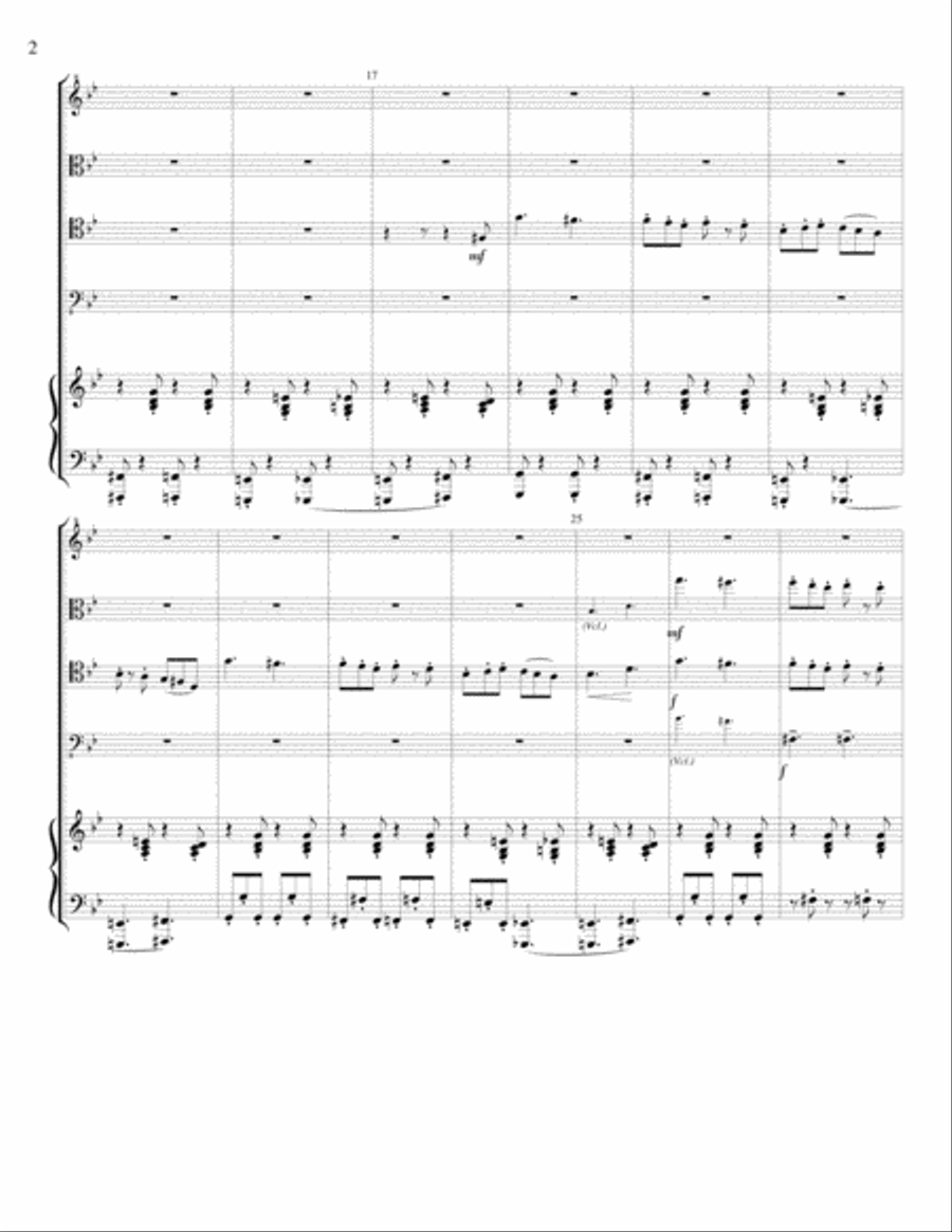 The Gathering Clouds Piano Quintet scores gallery preview page 2